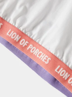 T-shirt cropped com manga balão