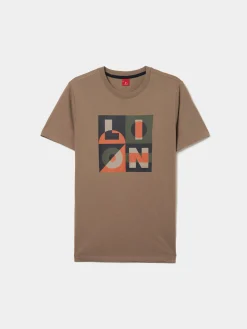 T-shirt de algodão com estampado