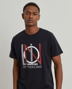 T-shirt de algodão com estampado