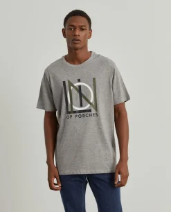 T-shirt de algodão com estampado