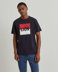 T-shirt de algodão com estampado