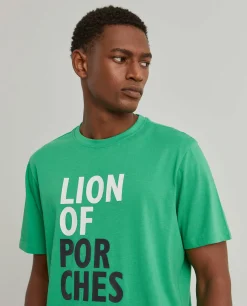 T-shirt de algodão com estampado