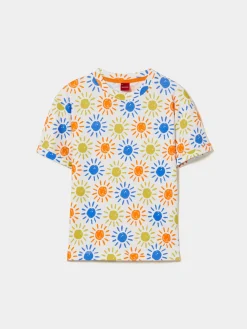 T-shirt de algodão com estampado