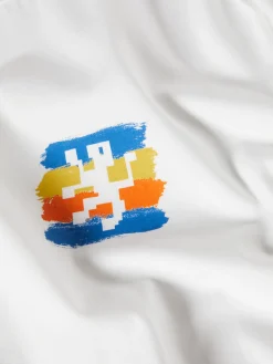 T-shirt de algodão com estampado