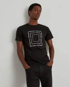 T-shirt de algodão com estampado