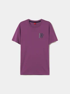 T-shirt de algodão com estampado