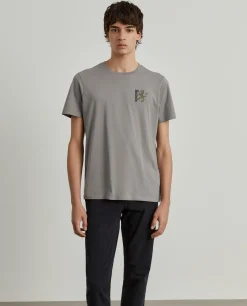 T-shirt de algodão com estampado