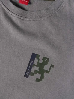 T-shirt de algodão com estampado