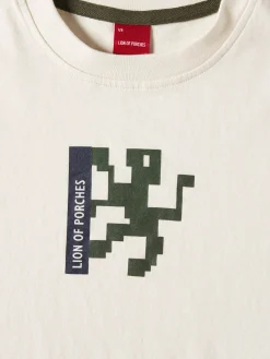 T-shirt de algodão com estampado