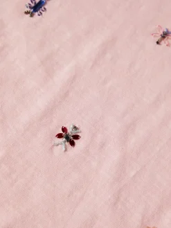 T-shirt de algodão com lantejoulas