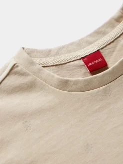 T-shirt de algodão com leões