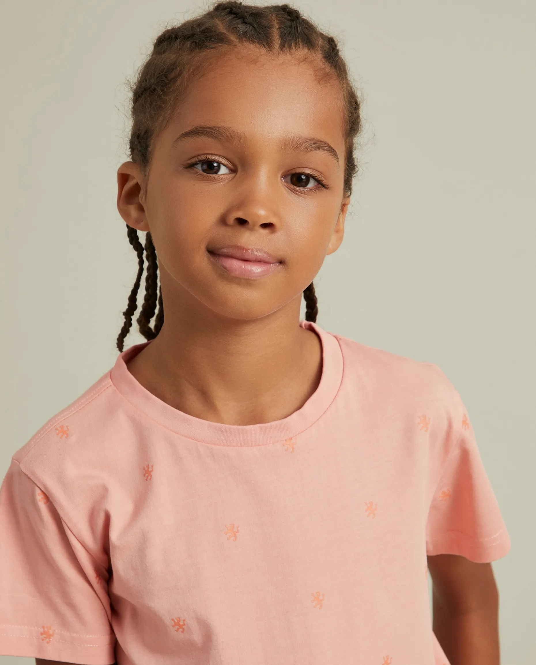 T-shirt de algodão com leões