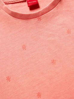 T-shirt de algodão com leões