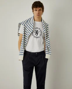 T-shirt de algodão com logotipo