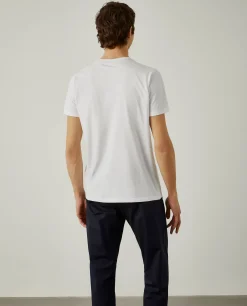 T-shirt de algodão com logotipo