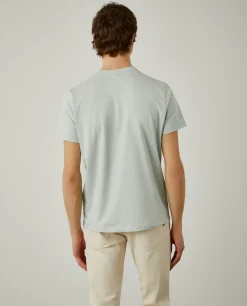 T-shirt de algodão com logotipo no peito