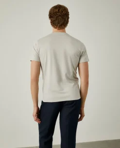 T-shirt de algodão com logotipo no peito