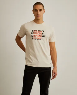 T-shirt de algodão com mensagem