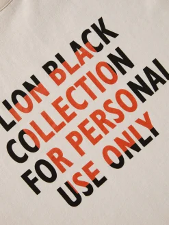 T-shirt de algodão com mensagem