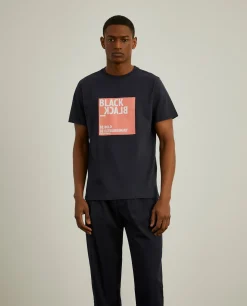 T-shirt de algodão com mensagem