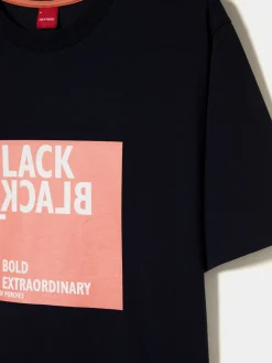 T-shirt de algodão com mensagem