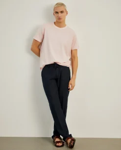 T-shirt de algodão garment dye