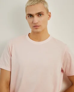 T-shirt de algodão garment dye