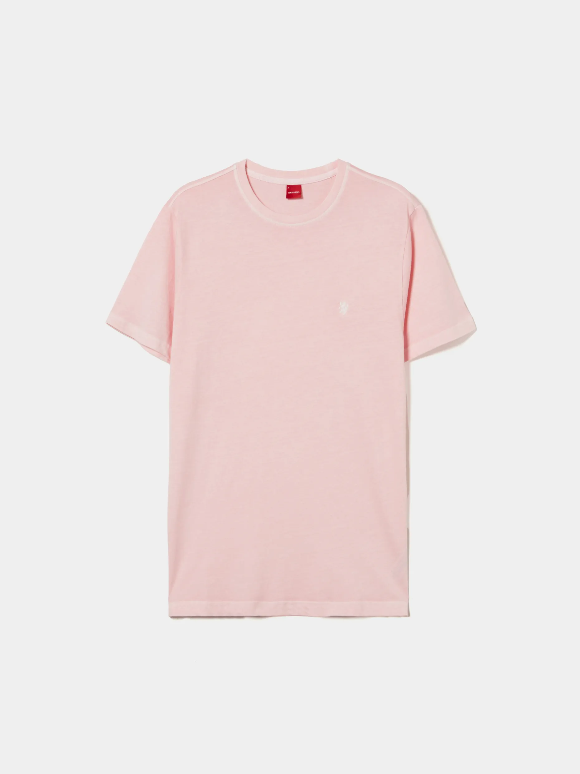 T-shirt de algodão garment dye