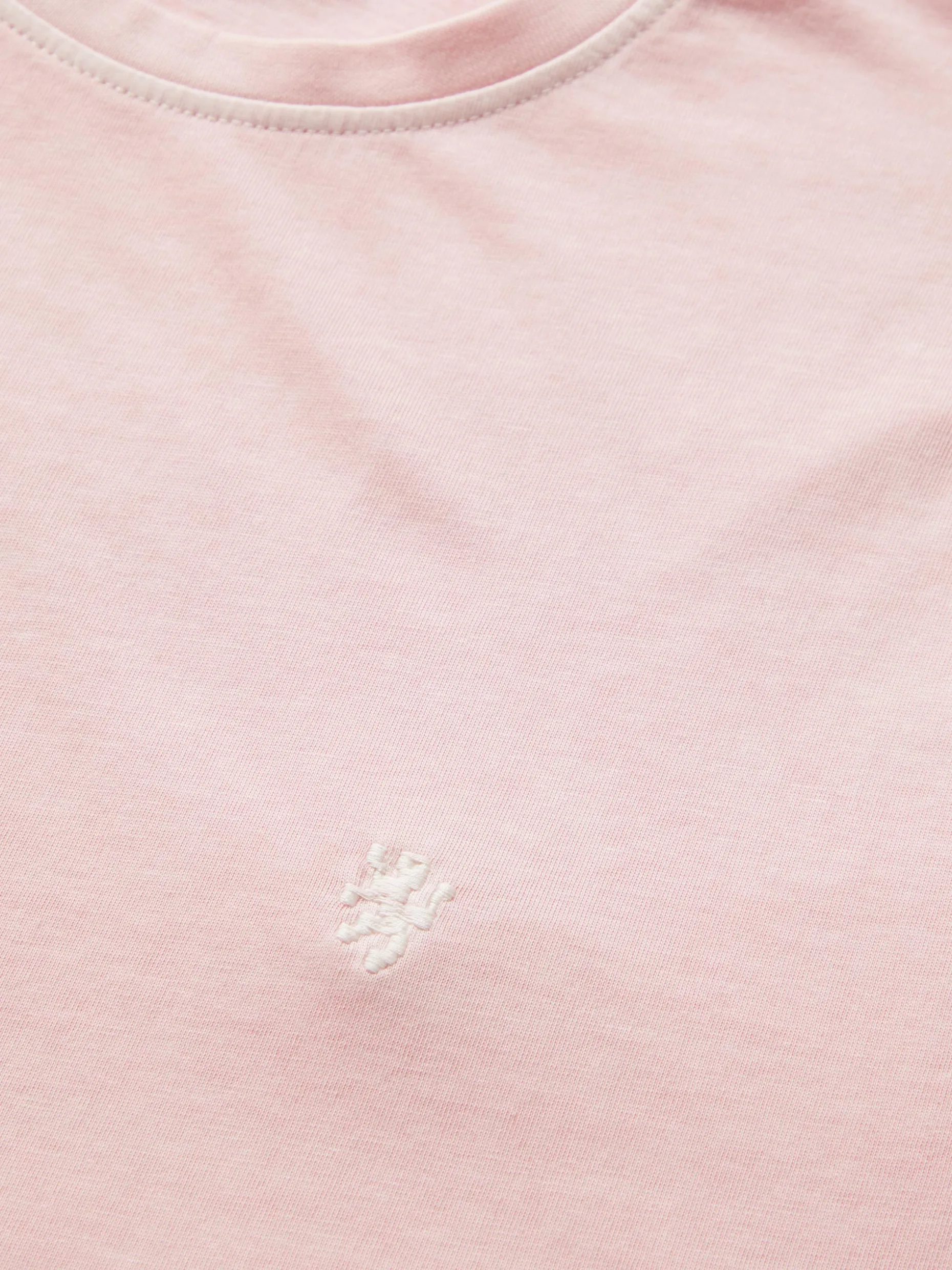 T-shirt de algodão garment dye