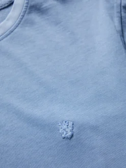 T-shirt de algodão garment dye