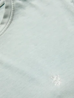 T-shirt de algodão garment dye