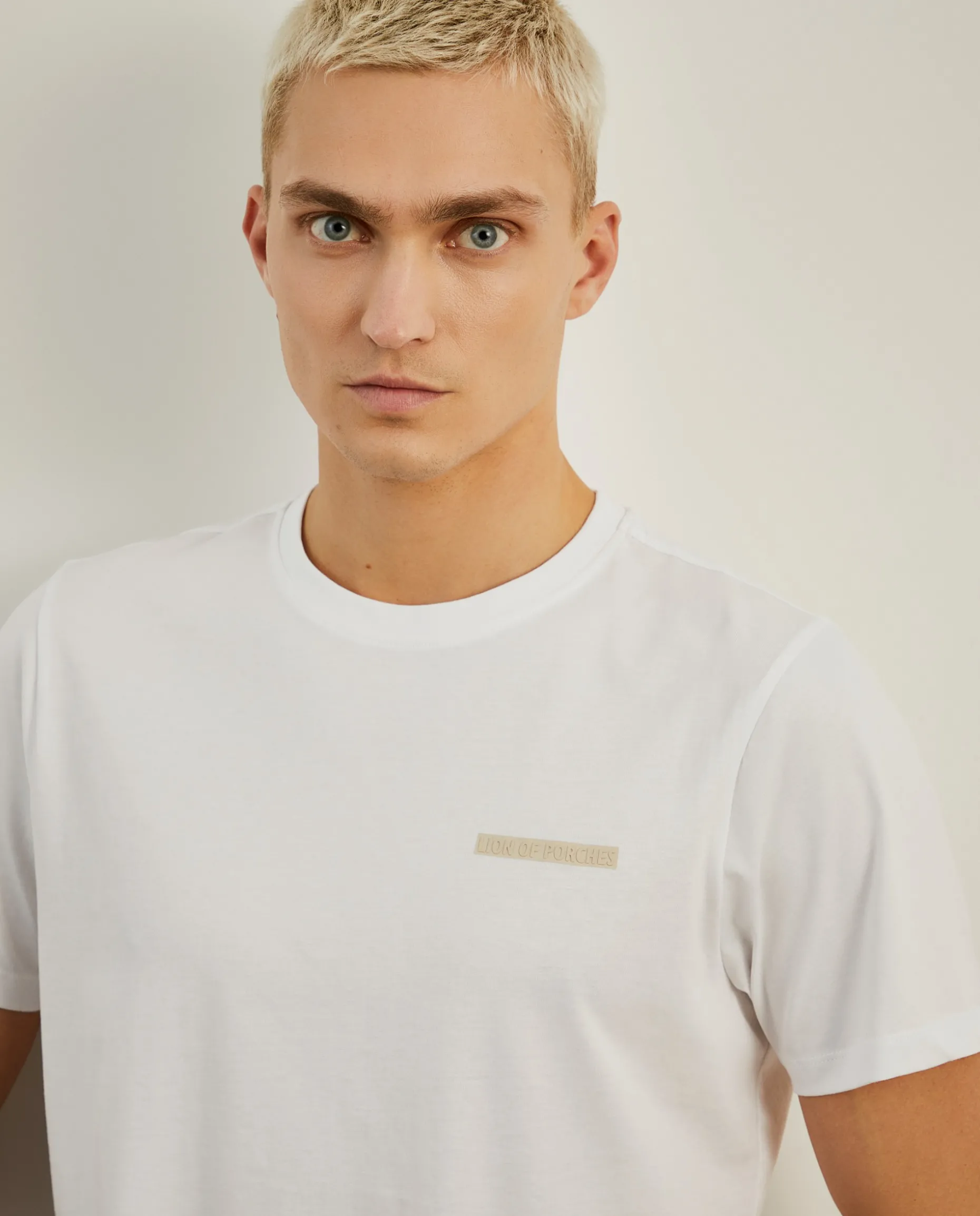 T-shirt de gola redonda 100% algodão