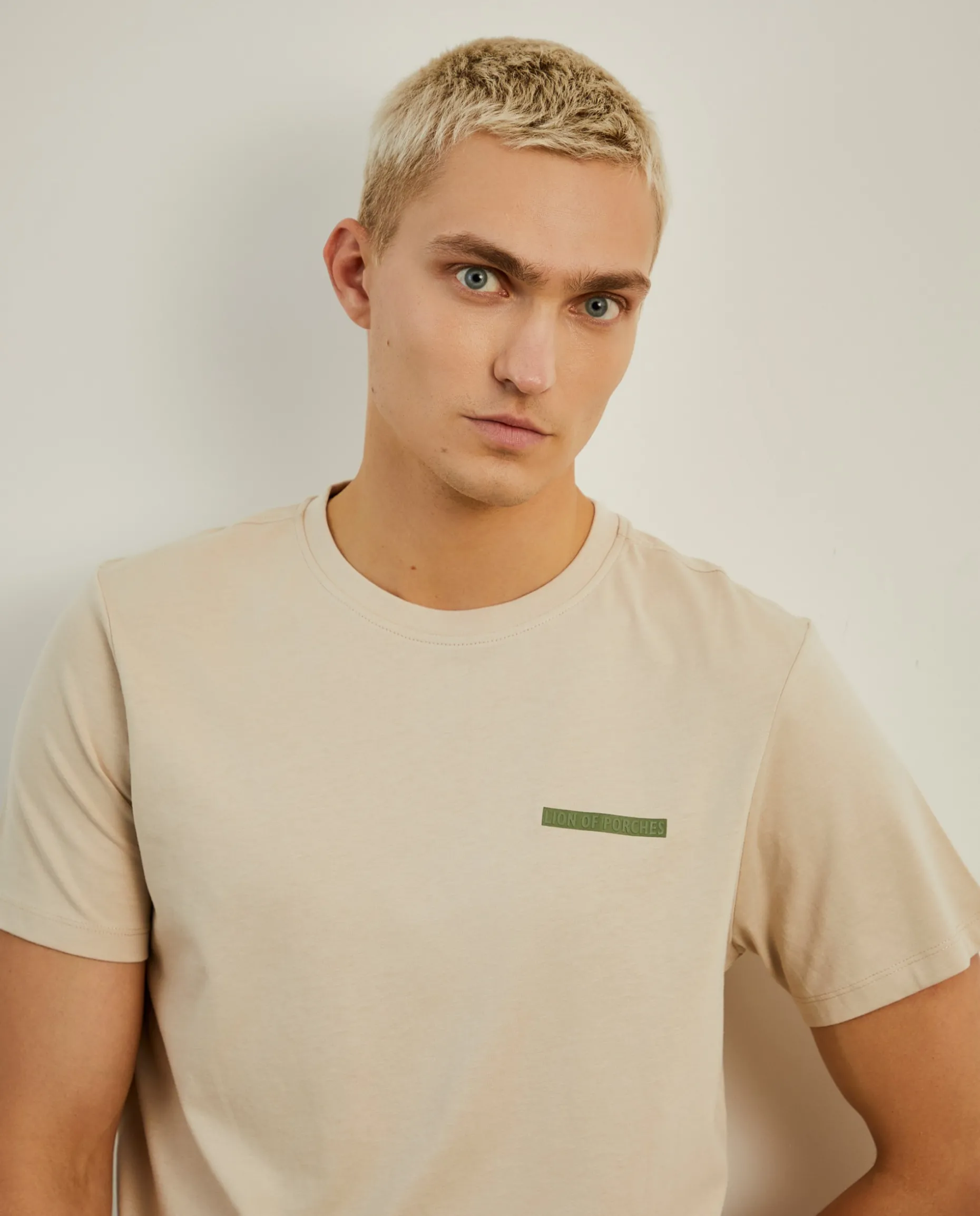 T-shirt de gola redonda 100% algodão