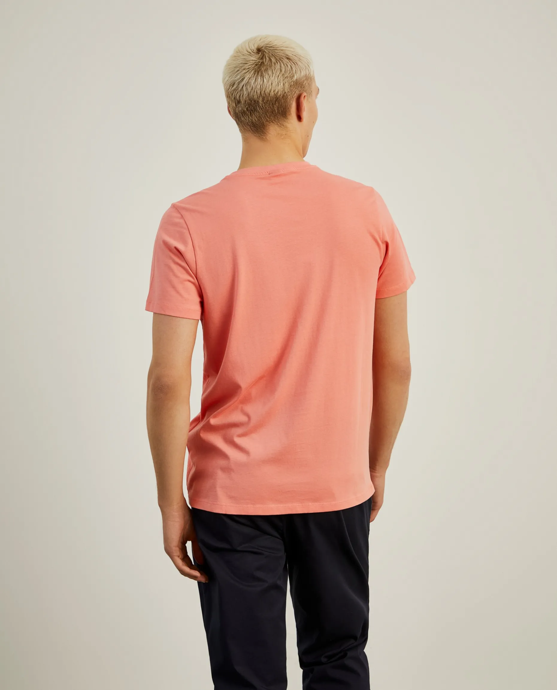 T-shirt de gola redonda 100% algodão