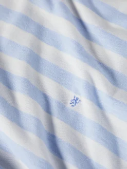 T-shirt de manga curta às riscas