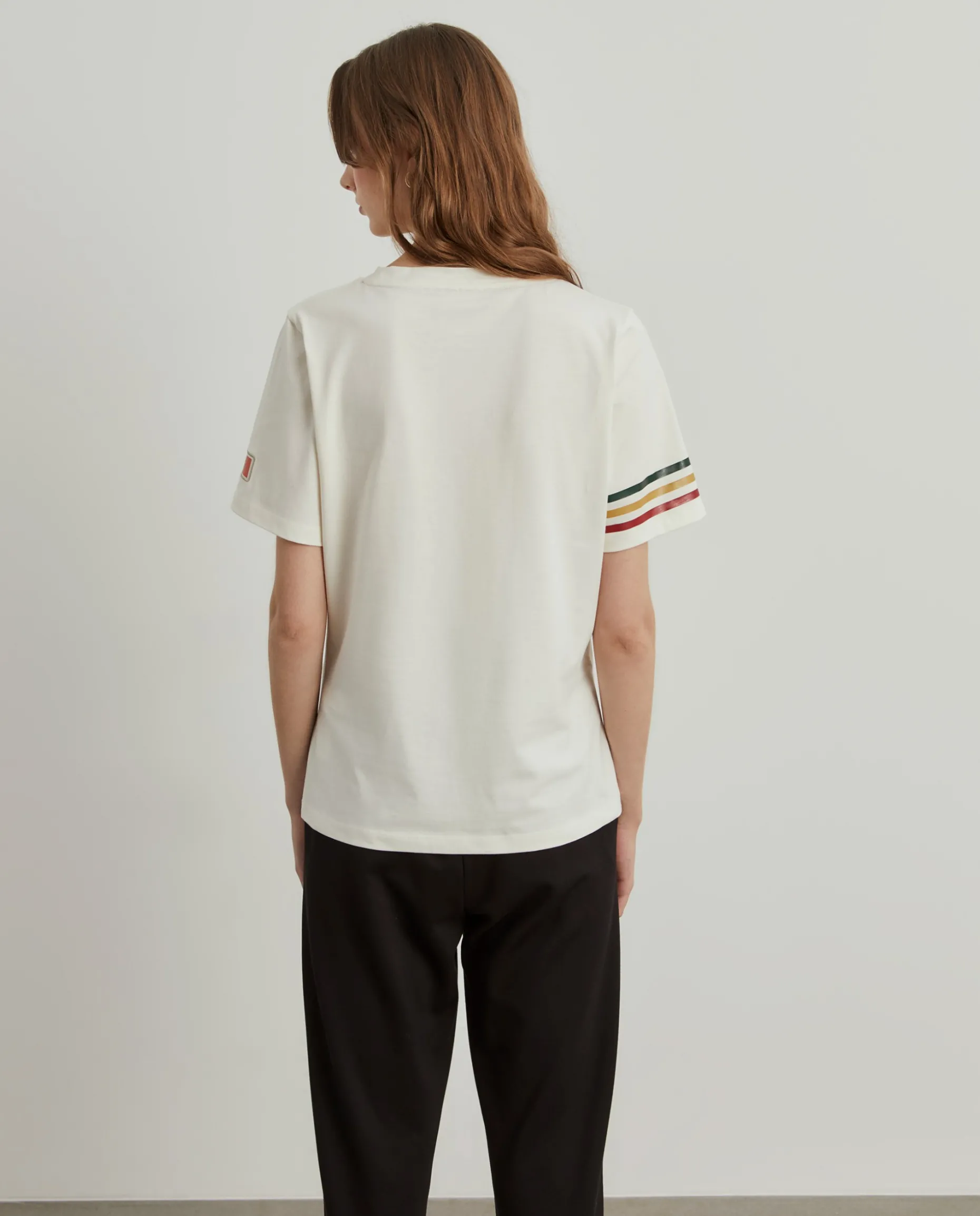 T-shirt feminina de algodão Lion x FDI