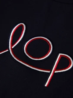 T-shirt manga curta com bordado LOP