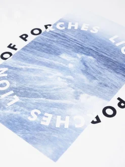 T-shirt manga curta com estampado