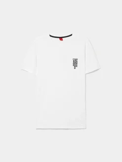 T-shirt manga curta de algodão