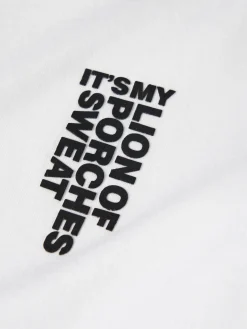 T-shirt manga curta de algodão