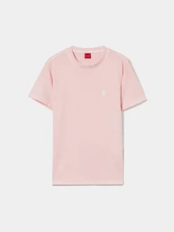 T-shirt manga curta em algodão