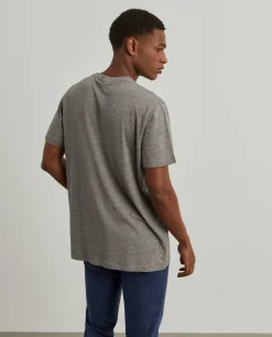 T-shirt manga curta em algodão