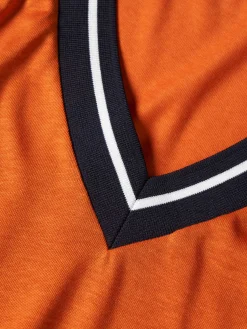 T-shirt tricolor manga curta