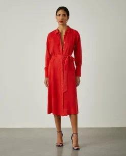 Vestido camiseiro comprido