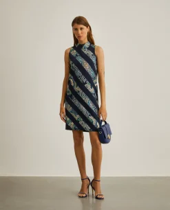 Vestido com estampado cornucópias