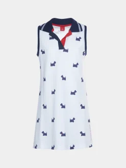 Vestido com gola de polo