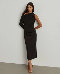 Vestido comprido de uma manga