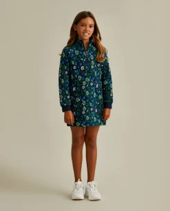 Vestido curto de flores