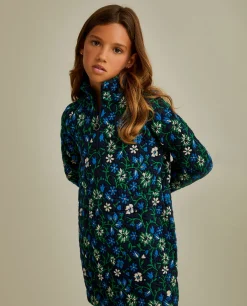 Vestido curto de flores