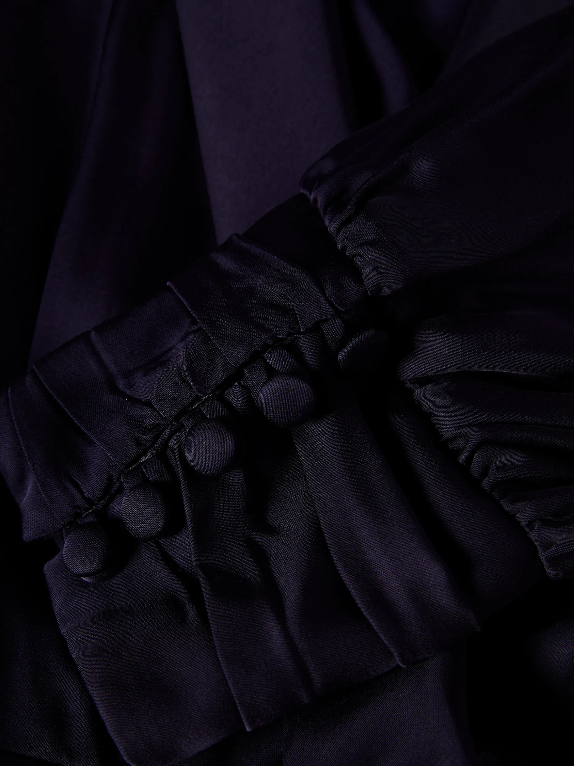 Vestido curto de trespasse